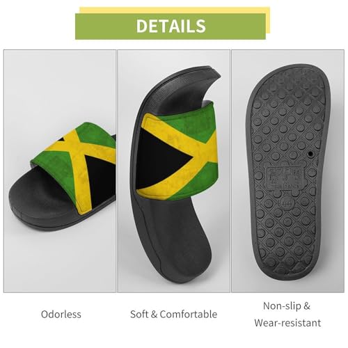 Jamaica Flag Jamaican Slippers Man Woman Slides Shoes Sandals Non Slip Flip Flops for Outdoor Beach Home Indoor3