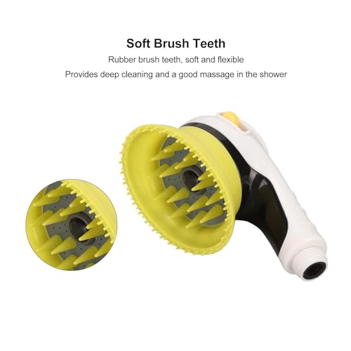 Haustier-Duschbrause, Handbrause Mit Ein-/Aus-Schalter, Hundewaschduschaufsatz, Hundebadebrause Haustier Waschen Dusche Sprühmaschine Zum Baden Und Massieren(Gelb)