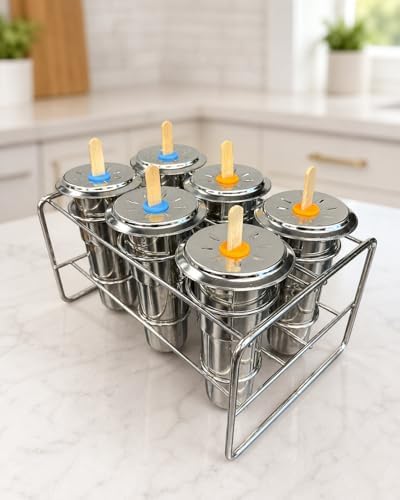 Onyx 18/8 Stainless Steel Popsicle Mold, Set of 6 : Amazon.ca: Home
