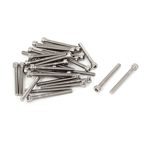 M4x40mm 0.7mm Pitch Bolts Socket Cap Head Hex Key Screws 30pcs