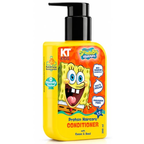 Image of Protein Detangle Conditioner | Pediatrician Approved | Cocoa Butter & Basil | Non-Greasy Frizz Control for Kids | 200 ml