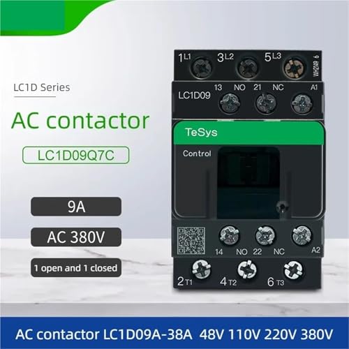 Contacteur AC LC1D25A 110V triphasé commande moteur LC1D09A 25A