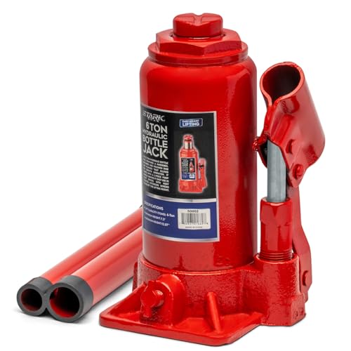 Image of XtremepowerUS 6-Ton (12,000 Lbs) Hydraulic Lifting Car Jack with Pump Handle, Fit Use for Cars Automotive Sedans, Red