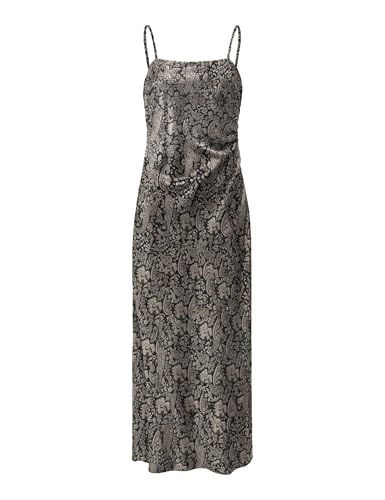 Robe longue à bretelles ONLY chic en tissu noir fluide fluide taille L