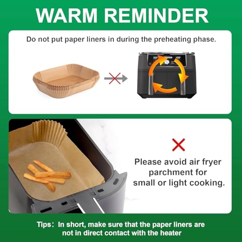 Image of 100pcs Air Fryer Liners Sheets for Ninja DCT451 12-in-1 Smart Double Oven