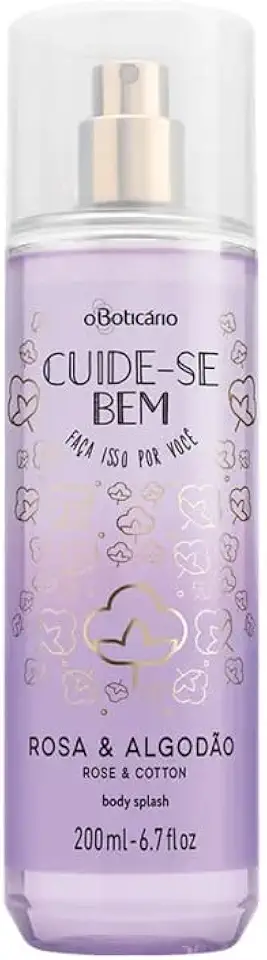 Body Splash Colônia Cuide-se Bem Rosa & Algodão 200ml O Boticário