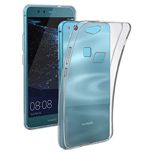 REY Funda Carcasa Gel Transparente para Huawei P10 Lite, Ultra Fina 0,33mm, Silicona TPU de Alta Resistencia y Flexibilidad