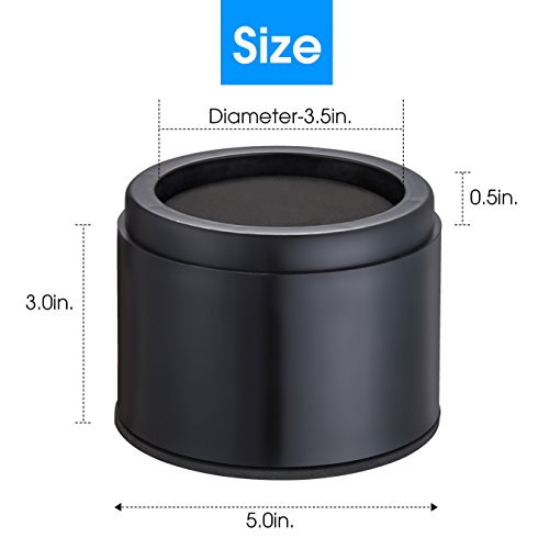 image for iPrimio Bed Risers 3 Inch Lift, Round, Heavy Duty, 4 Pack, Up to 10000