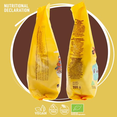 SUPER FUDGiO Bio-Frühstückscerealien | Glutenfrei Vegan | Ohne Zucker und Palmöl | mit Ceylon-Zimt-Füllcreme | 200 g