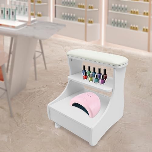 Taburete para spa de pies blanco portátil miniatura 2