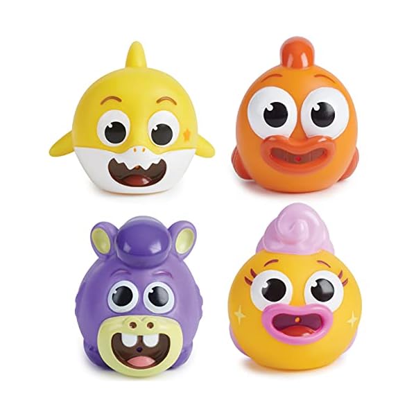 Baby Shark Bath Squirt Toy 4-Pack Big Show!