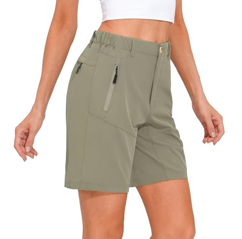 Short feminino Little Donkey Andy com stretch de secagem rápida para caminhadas, acampamento, viagem