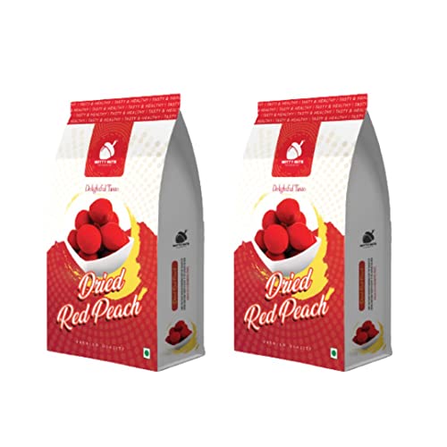 NOTTY NUTS Natural Dried Peach 500g | Dried Red Peach | Dry Fruits | Aadoo...