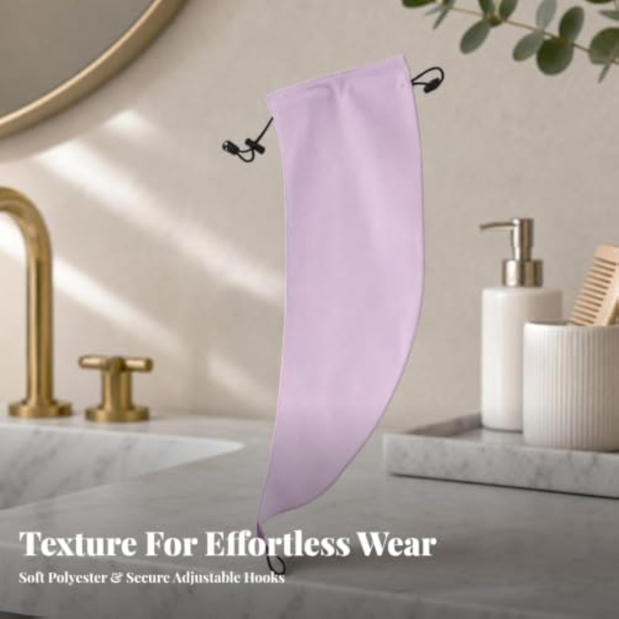 Universal Fit Ponytail Shower Cap for Long Hair