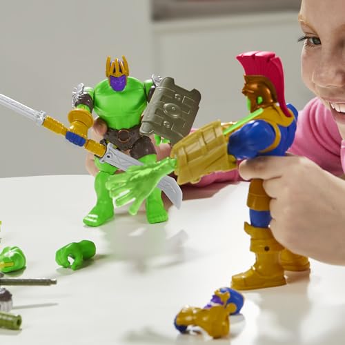 Marvel MixMashers Hulk Custom Avengers Deluxe Mix-and-Match Action Figure & Accessories, 5-Inch-Scale Super Hero Toys for Kids Ages 4+ - image 9