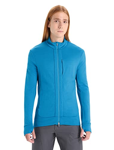 Image of Icebreaker Merino Men's Quantum Iii Long Sleeve Wool Athletic Full Zip Sweater