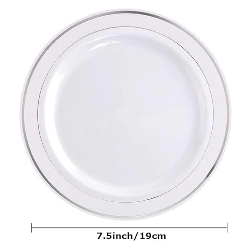 YXC.NAWAGUDO 20 Piatti in plastica con bordo