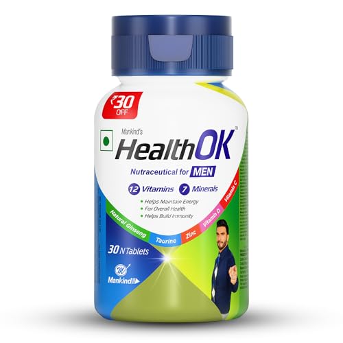 Multivitamin With Natural Ginseng,Taurine Power,Daily Energy,Alertness,Vitamin D,C & Other 18 Multivitamins Minerals,For Overall Health,30 Tablets (Ve