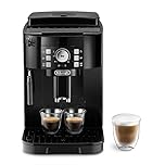 De'Longhi Magnifica S ECAM12.122.B, Automatic Coffee Machine, Manual Adjustable Milk Frother, Bean to Cup Espresso Machine, 4 One-Touch Recipes, Temperature Control, 2 Espresso at Once, Black