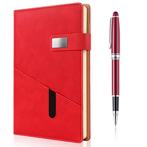Carnet de croquis de voyage A5 en cuir rouge pour dessiner et écrire vos aventures
