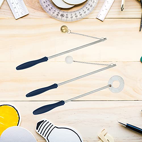 ULTECHNOVO 1 Conjunto Experimento Bola de Cobre Ferro Hoop Experiência Ferramentas de Expansão Térmi