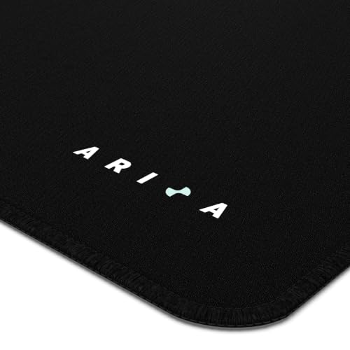 Image of ARIXA Velura Mousepad, Core Series, Gaming Mousepad, Stitched, Anti-Fray, Anti-Slip, Splash-Proof, Perfect for Gaming Setup (450x400x3mm)