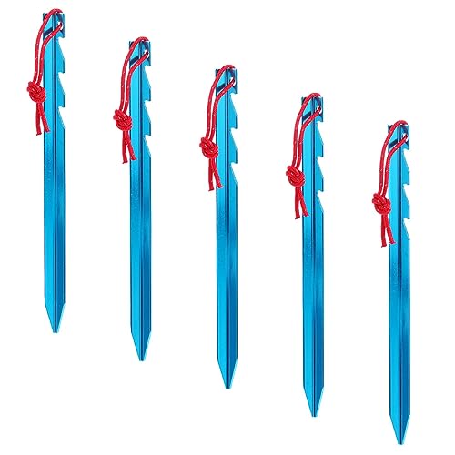 Hemobllo 5Piezas Estacas De Tienda De Camping De Ajustables Piquetas para Tiendas Clavos Accesorios De Senderismo y Camping