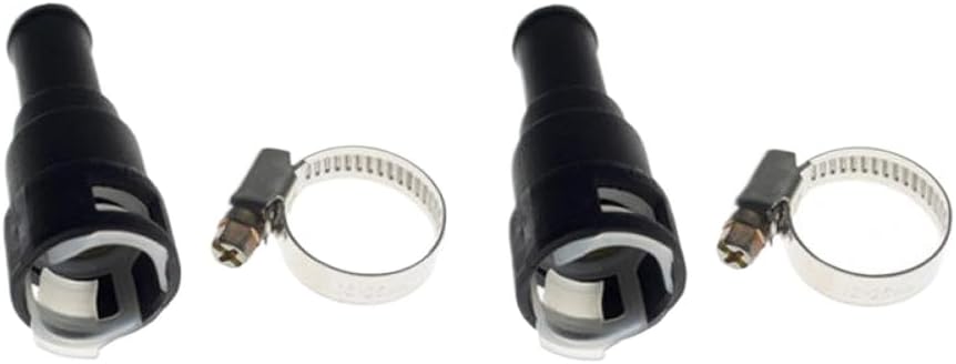 Heater Core Coolant Hose Quick Disconnect Connector with Clamp Compatible with 1986-2011 Trucks SUVs Vans - Replaces OEM Part Numbers 800-404, E69Z-18D434-B(2 PCS)