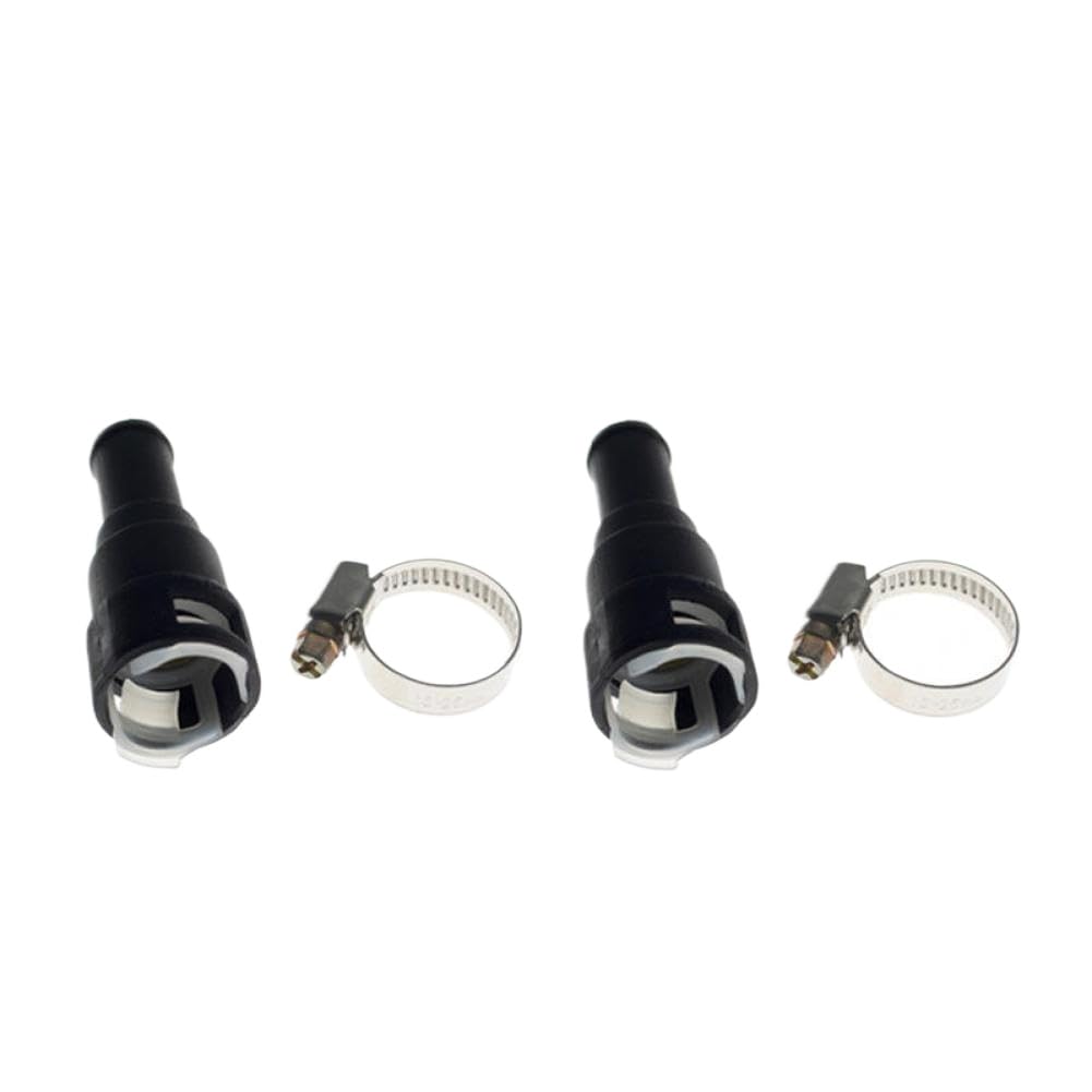 Ogbtklors 2 Pcs Heater Core Coolant Hose Quick Disconnect Connector With Clamp, Compatible With 1986-2011 Trucks, Suvs, And Vans – Replaces Part Numbers 800-404, E69z-18D434-B(2 Pcs)