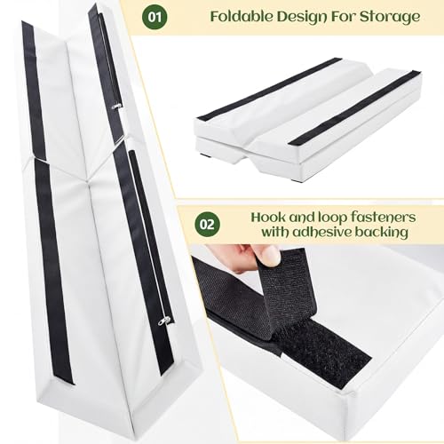 Image of Wonderjune Wall Corner Guards Edge Protector Heavy Duty Foam Corner Protectors for Wall Waterproof 2 Sides Padding for Gyms, Basketball Court, Kindergarten, Playrooms, Garages(6ft,White)