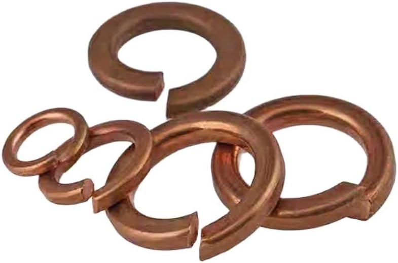 GB93 Brass copper washers Copper pad spring washers bronze spring washers M3 M4 M5 M6 M8 M10 M12 washer pad - (Inner Diameter: M10(20pcs))