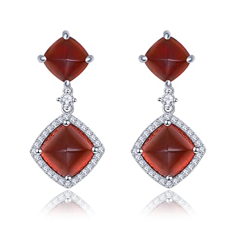 Bijoux pour dames chic en argent et grenat brillant, le cadeau idéal pour femme