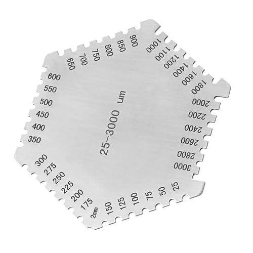 Peine de película húmeda de acero inoxidable para medir espesor miniatura 5