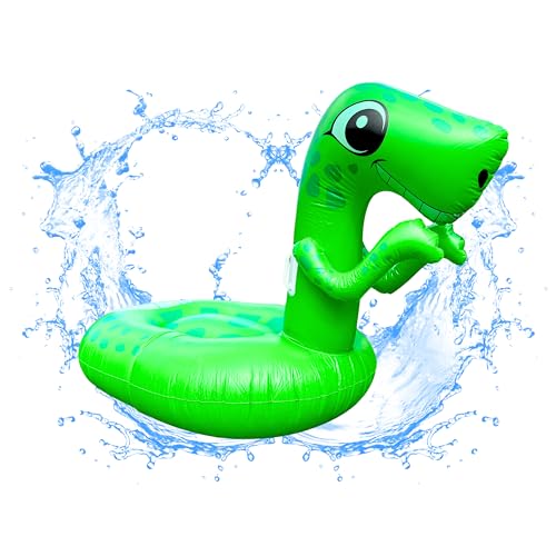 XXL Schwimmtier - Luftmatratze Wasser f&uuml;r Kinder - Pool Spielzeug - Schwimmtiere f&uuml;r Kinder - Wasserspielzeug - Pool Tiere aufblasbar - Schwimmtiere f&uuml;r den Pool (Dino)