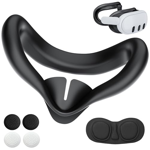 Image of Silicone Face Pad Cover Kit for Met-a Quest 3 Interface Headset Accessories