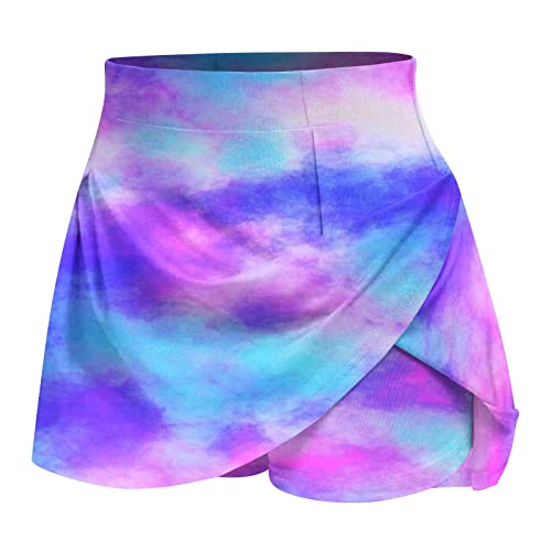 Eilrgd Yoga Running Shorts For Women Workout Flowy 2 In 1 Running Athletic Casual High Waisted Double Layer Casual Skirts #TOP3