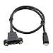 JSER Micro USB 5Pin Male to Female Extension Panel Mount Type Cable with Screws 50cm