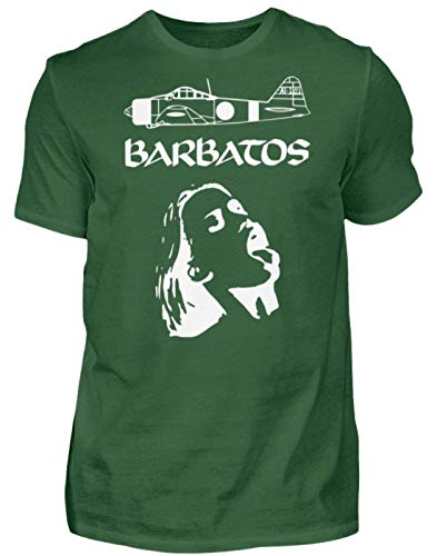 T-Shirt Barbatos Rocking Metal homme couleur vert coupe large unique