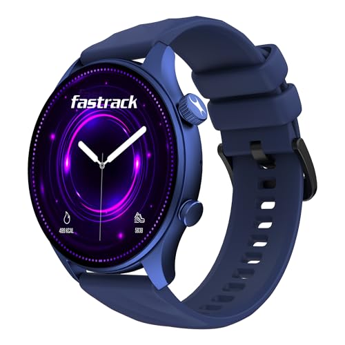 Image of Fastrack Vivid Pro Smart Watch|1.43 inch AMOLED Display with 466 x 466 Pixel Resolution | Functional Crown| SingleSync BT Calling|100+ Sports Modes & Watchfaces|AI Voice Assistant|in-Built Games