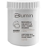 Blumin Mascarilla para el Cabello con Aceite de Coco y Bambú Orgánico ideal para cabellos normales o secos, 700 ml