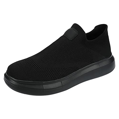 Heren Dames Bowlingschoenen Leer Lace Up Bowling Trainers Schoen Antislip Comfortabel,zwart,47 EU