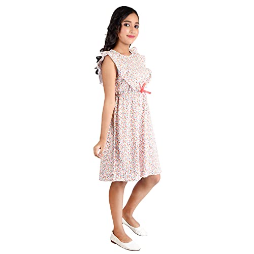 Image of Clothe Funn Cotton Girls Sleeveless Frock Knee-Length Casual Dress