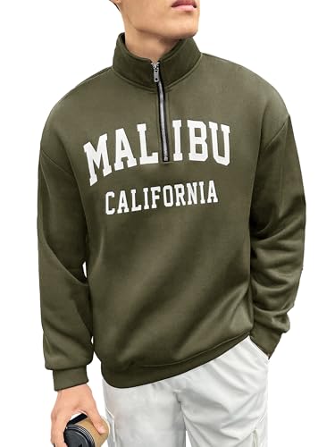 Image of Noble Monk Men's Baggy Fit Sweatshirt | Drop Shoulder Oversized Sweatshirt | Long Sleeve Zip with Collared Sweatshirts for Men's