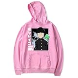flowereyes Mob Psycho 100 Hoodie Mangas largas Casual Pullover Sweatshirt Mobs Cosplay Disfraz Hombres Mujeres