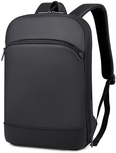 Kommodum - Zaino Porta PC Ultra Slim Espandibile per Portatile fino a 16 pollici Borsa Sottile Leggero per Computer Notebook Laptop in Membrana Impermeabile KM20 (Nero) — foto principale