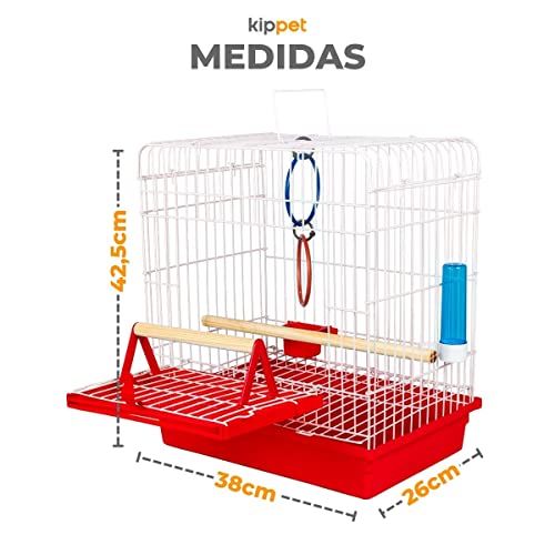 JEL PLAST GAIOLA CALOPSITA JÚNIOR - VERMELHA, PEQUENO