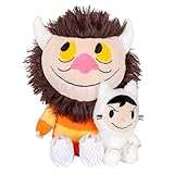 Kids Preferred Where The Wild Things are Max & Moishe Duo Cuteeze Plush - Super Soft Materials, Crinkle, Beans in Bottom, Embroidered Details, 12 in