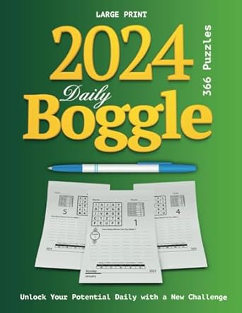 Daily Boggle 2024 Puzzle Book: Unlock Your Potential Daily with a New ...