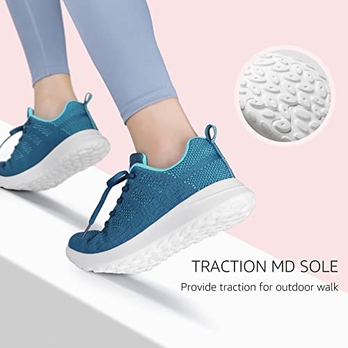 STQ Tennis Shoes Womens Lightweight Comfortable Lace up Walking Shoes Athletic Fashion Workout Gym Cross Training Sneakers2