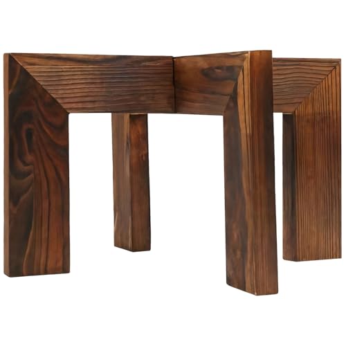 Plant Stands, Interior Bamboo: High Wooden Plant Stands for Balcony,